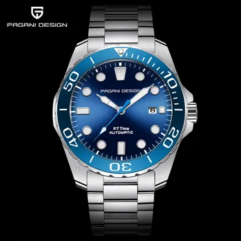 

PAGANI DESIGN Brand Men Watches Luxury Automatic Blue Watch Men Stainless Steel Waterproof Business Sport Mechanical Wrist watch
