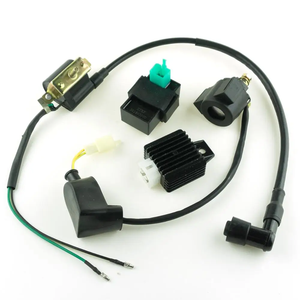 12 В катушка зажигания 5 Pin CDI Регулятор выпрямителя реле для 50cc 70cc 90cc 110cc 125cc китайский ATV Quad Dirt Bike