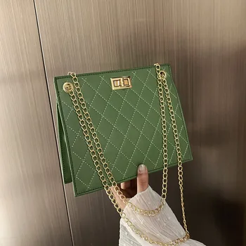 

Fashion designer chain small bag female 2020 new trendy fashion foreign small square bag wild shoulder messenger bag