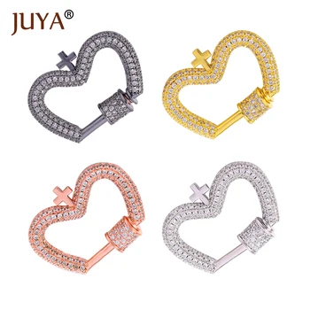 

Juya Fastener Screw Clasp Lock Hook Crown shape Spiral Clasps for Jewelry Making DIY Luxury Jewellery Woman Necklace Bracelet