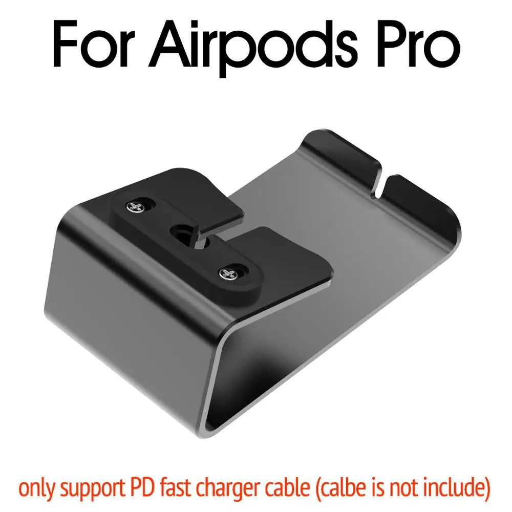Подставка для airpods настольное зарядное устройство док-станция планшет Мобильная поддержка держатель телефона стол для iPhone 567 i7 i10 TWS зарядная станция - Цвет: Gray ForAirpodsPro