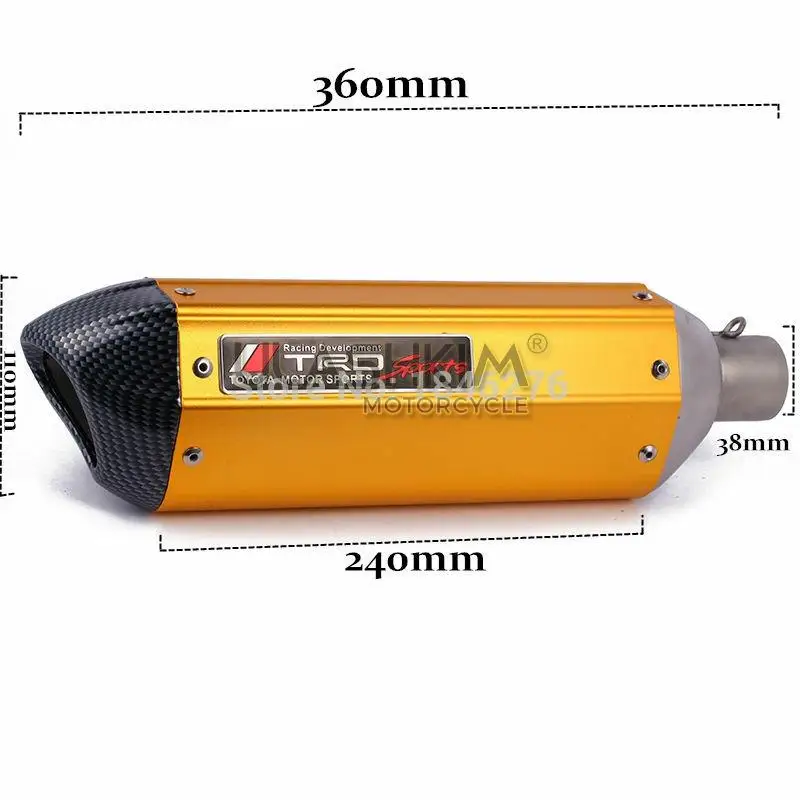 Мотоцикл скутер глушитель полная система с дБ убийца слипоны для скутера 4
