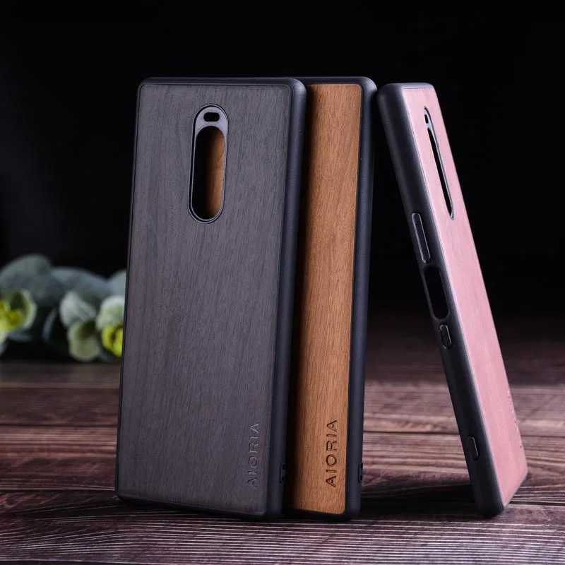 Чехол под дерево для Sony Xperia XZ3 XZ4 мягкие ТПУ силикон жесткие поликарбонат и
