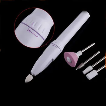 

ELECOOL 1set 5 bits Electric Manicure Machine Nail Art Drill Tool Kits Nail Drill Pen Manicure Polish Tool Set Pedicure File