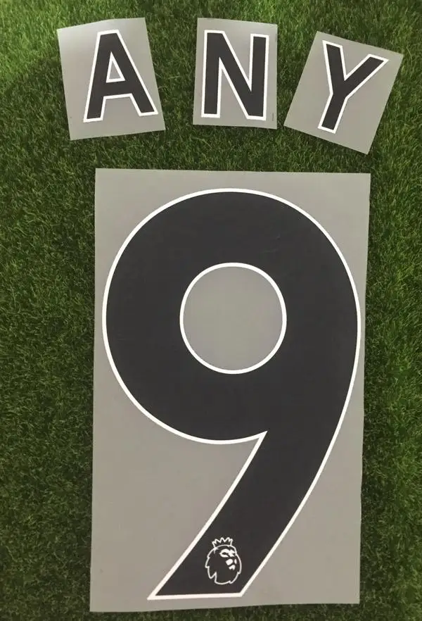 Fa League Nameset Fa League Custom Nameset Сделай Сам любое имя номер Печатный теплопередающий значок - Цвет: Black Leave Name Num