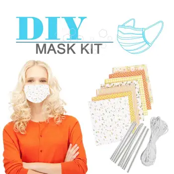 

DIY Color Handmade Face Mask Cloth Protection Shield Cover Kit Accessories DIY Handmade Shield Mouth Free Elastic And Metal Wire
