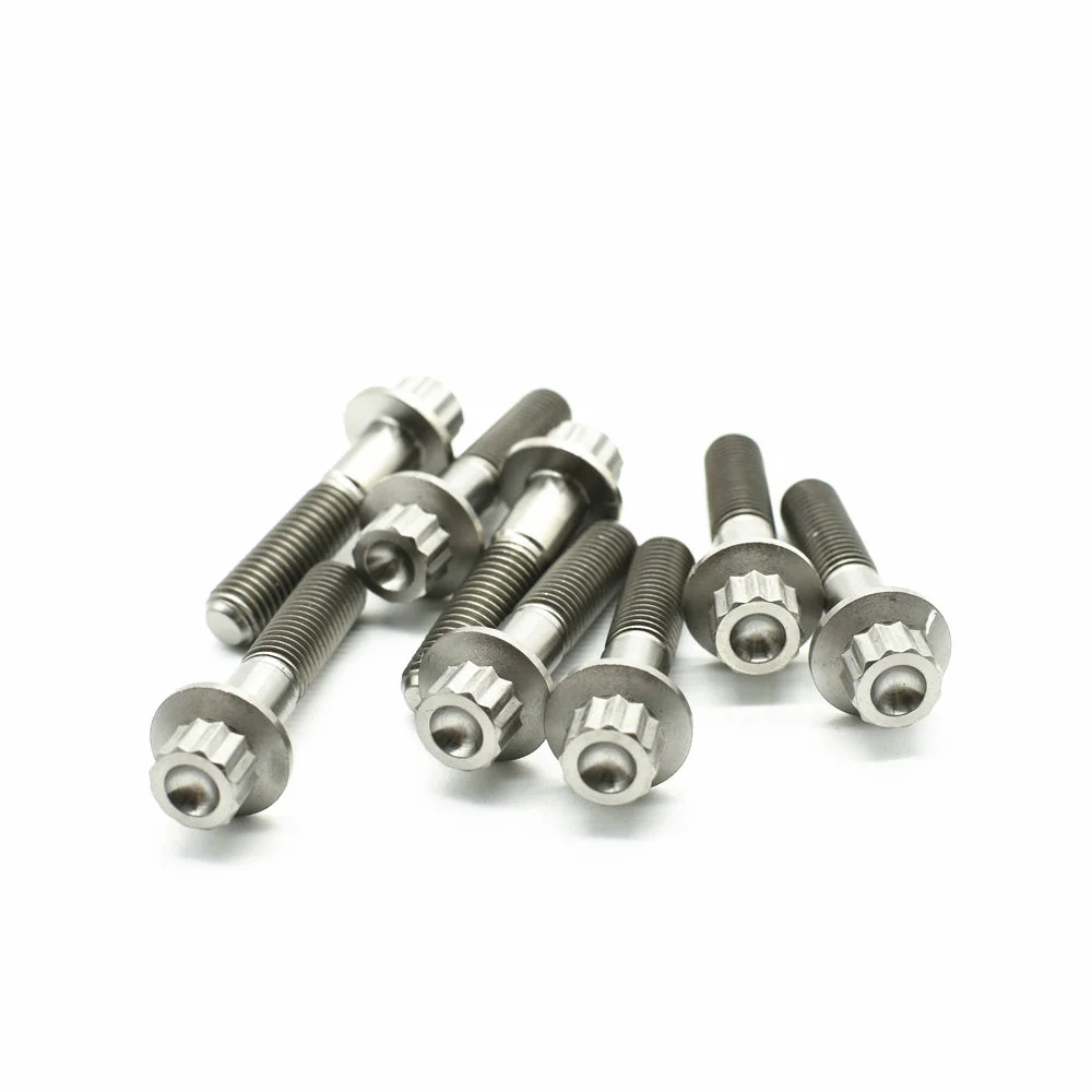 Bulloni In Titanio M7X32Mm Per Bb Hre Ssr Bc Lavoro Oz Raggi Esterno Dodici Flangia Angolare Ruota A Tre Pezzi Dado Forgiato In Titanio