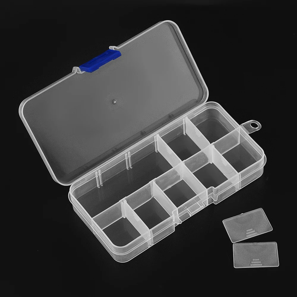 10 Slots Nail Art Tips Rhinestone Beads Storage Box diamond painting Nail Tool Art Rhinestone Drill Jewelry Storage Box