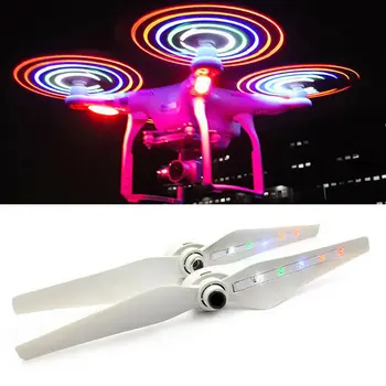 

1 Pair LED Flash Propeller Blades for DJI Phantom 3 F450 Mi Drone 3DR SOLO DQ-Drop