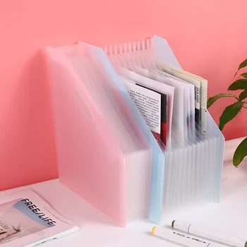 

13 Grid Data Telescopic Creative Standing Organ Bag Classification Multi-layer Folder Paper Storage Folder Desktop Organizer Box