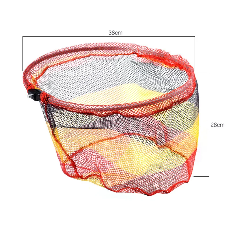 

Sports Fishing Net Tool Folding Landing Fish Catcher Rubberized nylon mesh Convenient.useful