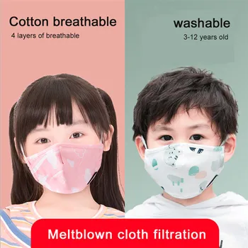 

Washable PM2.5 Boy Girl Cotton Kid Smoke Mask Child Mouth Mask Face Mask Pollution Mask Filter Mask For Kids New
