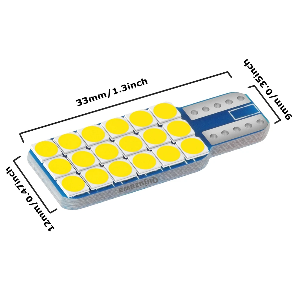 2Pcs T10 W5W   3030 LED  ڵ ׸    ڵ Ϲ ȹ      12V