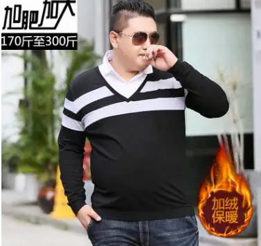 2 Зимняя рубашка поло размера плюс 6xl 7xl 9xl с добавлением шерсти, мужская Свободная рубашка с длинным рукавом и воротником, верхняя одежда, брендовая мужская одежда - Цвет: 2
