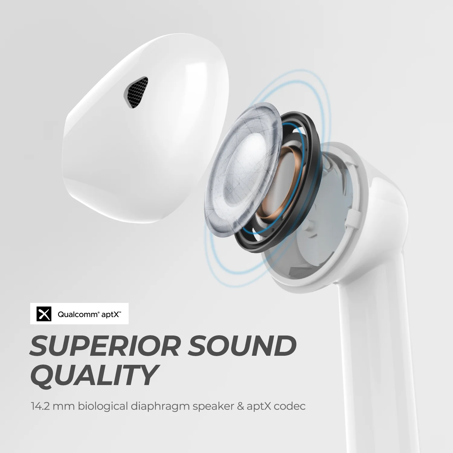 SoundPEATS Bluetooth наушники настоящие Беспроводные сенсорные наушники 30Hrs Playtime CVC шумоподавление дисплей батареи
