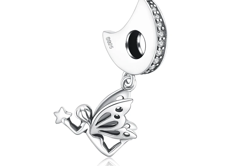 JewelryPalace 925 пробы серебро верю Чарм "Фея" бусины для браслетов модные подарки для Для женщин/Распродажа одежды для девочек красивые украшения