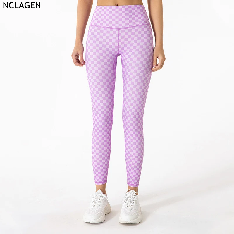 

Leggings Sport Women Fitness Plus Size 2022 Spring And Summer Yoga Pants High Waist Tight Running Squat Proof GYM Tights NCLAGEN