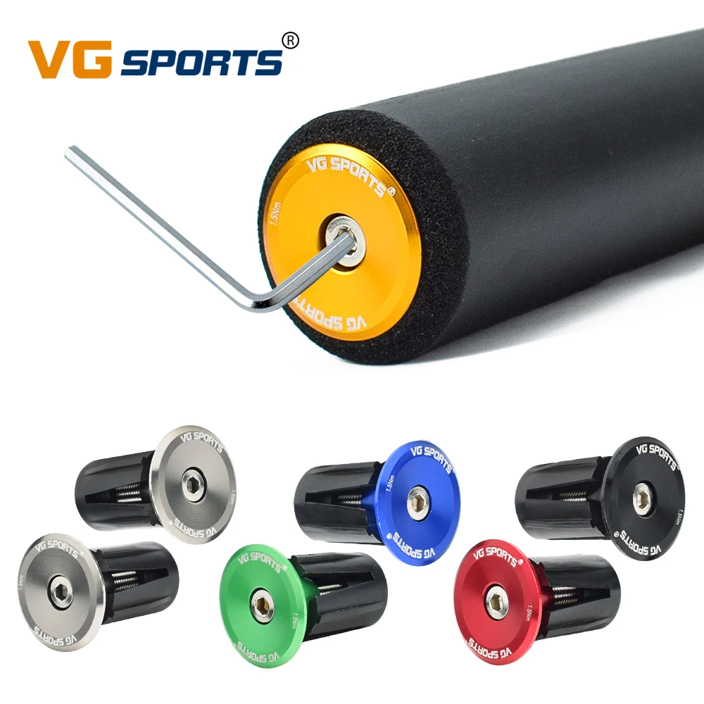 Bike Handle Grips 1 pair Aluminium Alloy MTB Handlebar End Cap Plugs Caps For Bicycle Accessories