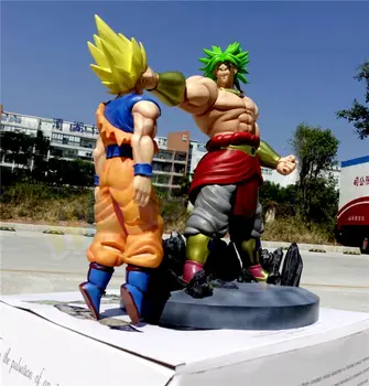 

Dragon Ball Z Super Saiyan Broli VS Goku PVC Painted Action Figure Model Toy Collection Gift 38cm