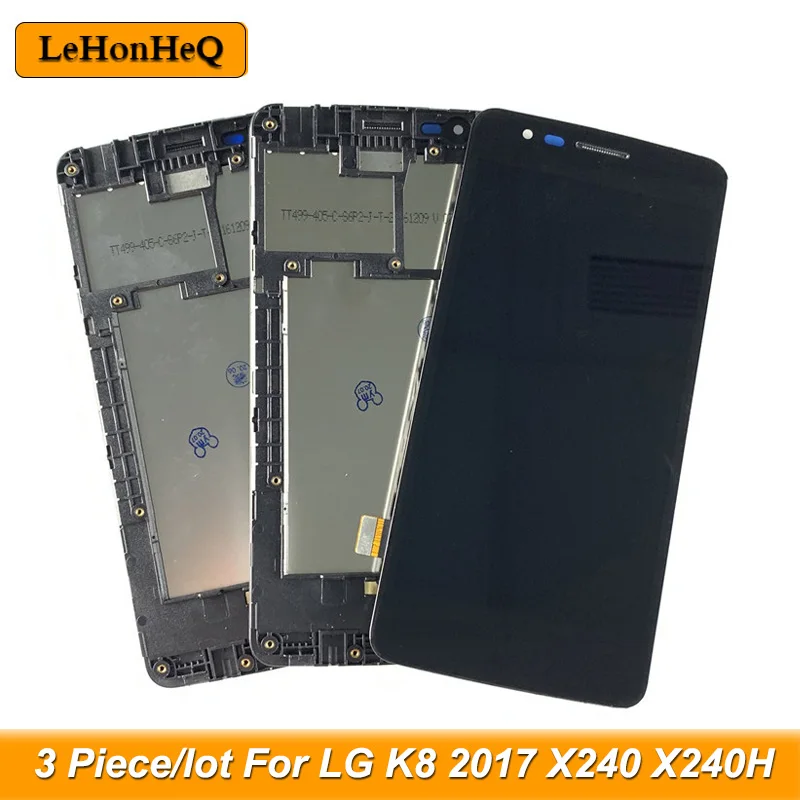 100% Тесты 3 шт./лот ЖК дисплей для LG K8 2017 X240 X240H X240K Дисплей кодирующий