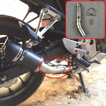 

Motorcycle Exhaust Adapter 51MM Slip on Link Pipe Escape Mid Tube Clamp Connector for Honda CBR500 CBR500R CBR500X 2012-2015