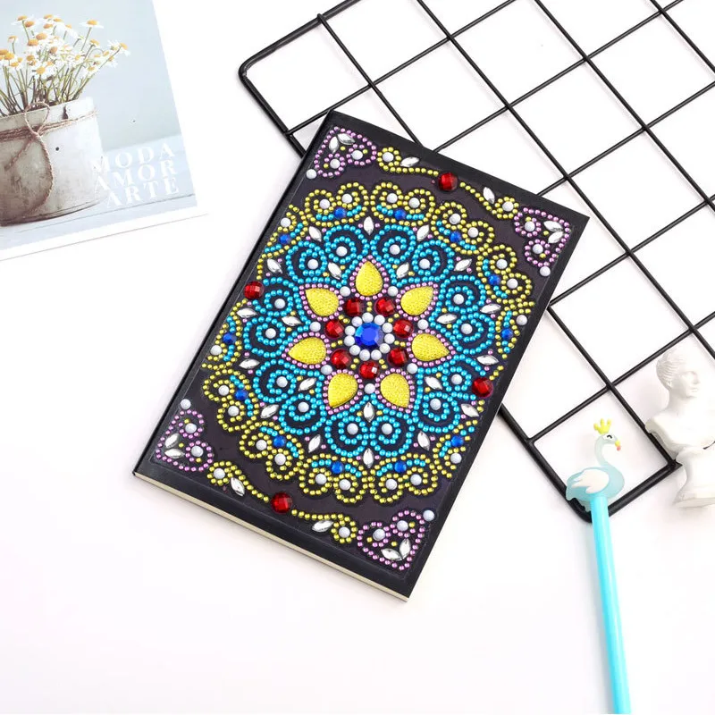 Opening Season Diamond Painting Notebooks Special Shaped New Arrivals Diary Book Diamond Embroidery Sale A5 Mosaic Painting Gift - Цвет: Сливовый