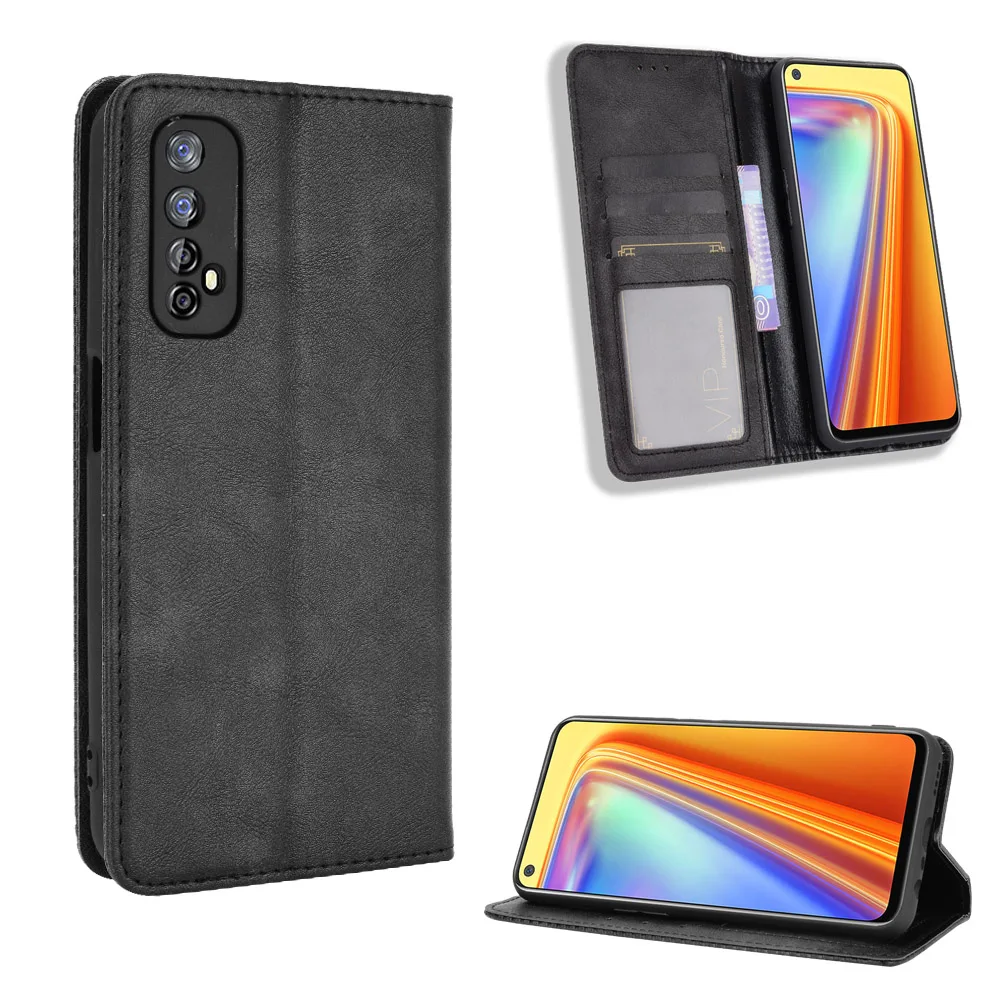 HAOYE Leather Folio Cover per Realme GT7 Pro/GT 7 Pro, Premium Pelle PU Portafoglio Flip Case Custodia con [Slot per Scheda] [Funzione di Supporto]. Verde