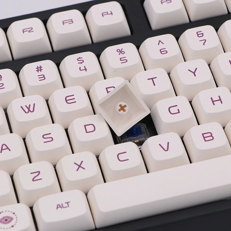 BGKC XDA молочно-фиолетовые Светосильные сублимационные чернила PBT keycap для проводной USB механической клавиатуры Cherry MX switch keycaps