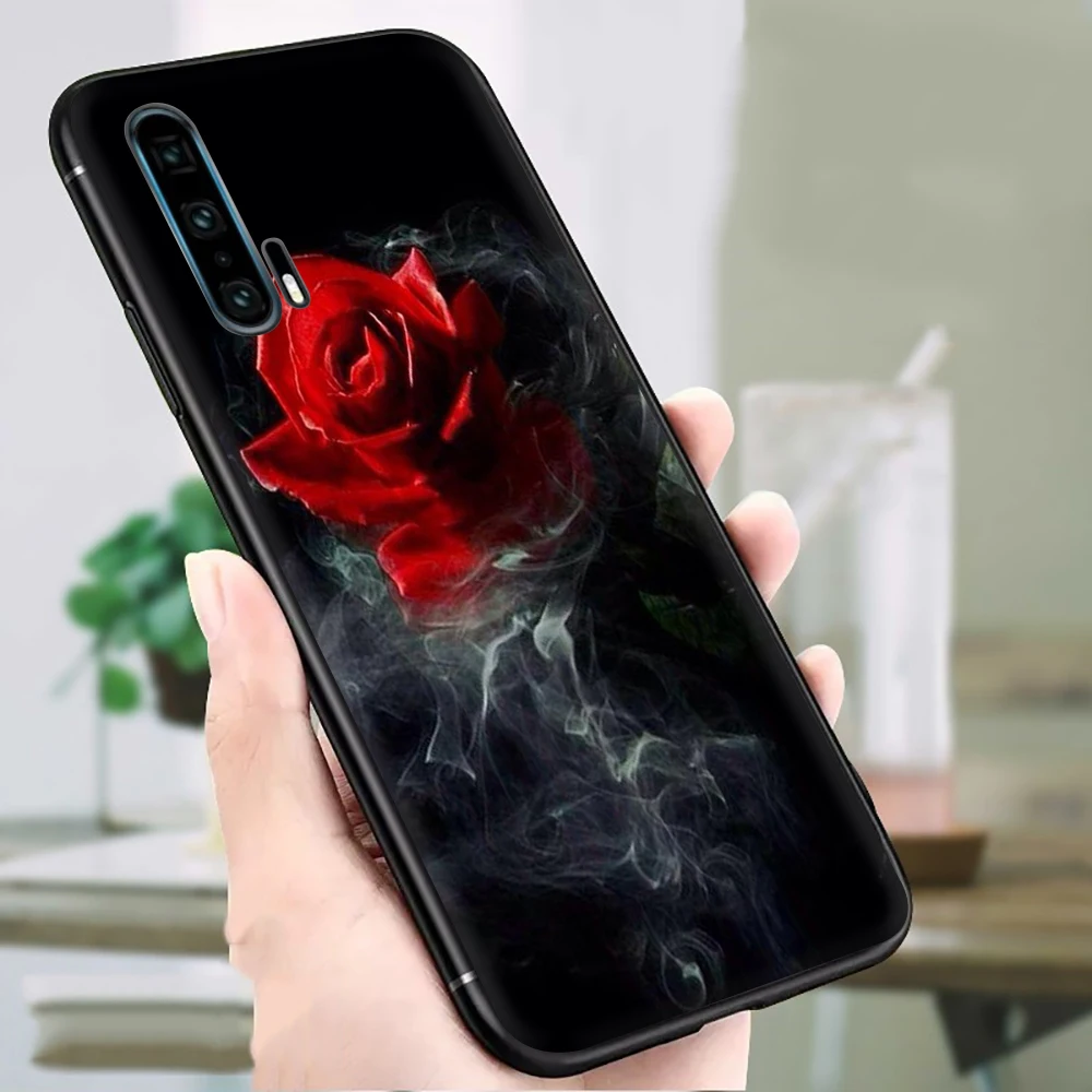 B8 Светящиеся розы в темноте красивый силиконовый чехол для телефона huawei Honor 6A 7A 7C 7X 8C 8X8 9 10 Lite Note 10 view 20 9X pro - Цвет: B8