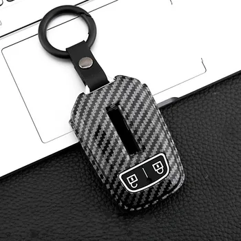 

Carbon Fiber 2 Buttons Car Key Case For Isuzu D-max / Mu-x 3.0 / X-series Smart Remote Fob Shell Protector Cover Keychain Bag