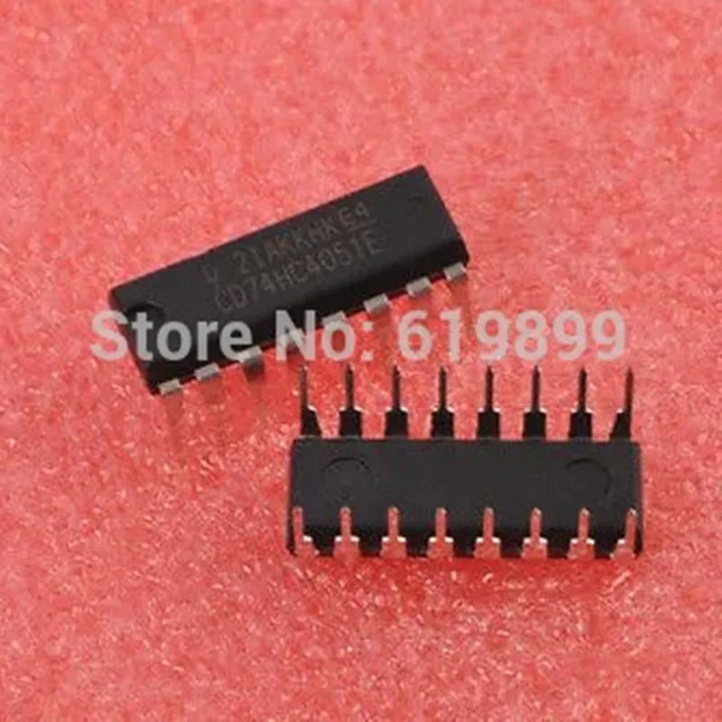 Бесплатная доставка 50 шт./лот CD74HC4051E CD74HC4051 74HC4051E 74HC4051 DIP16|Интегральные схемы| |
