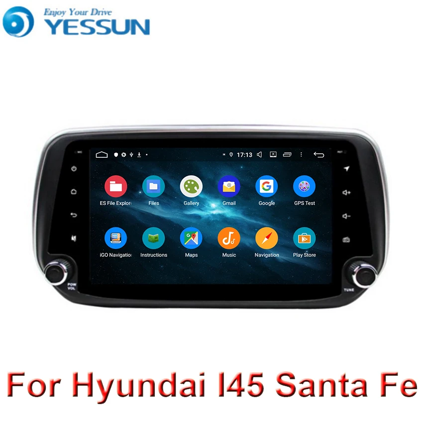 " Android 9,0 Восьмиядерный автомобильный Радио мультимедийный плеер для hyundai IX45 Santa Fe santafe автомобильный Радио gps навигация wifi