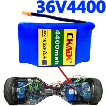 

18650 battery 100% CKADK 10s2p 36V Li ion rechargeable battery 4400mah 4.4ah single cycle voltage Hover Board battery