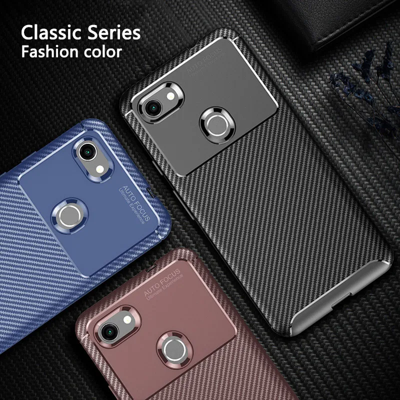 

Newest Carbon Phone Back Case for Google Pixel 3A XL 4 XL Pixel3A Pixel4 Pixel4XL Pixel3AXL Cover Silicone Protective Case