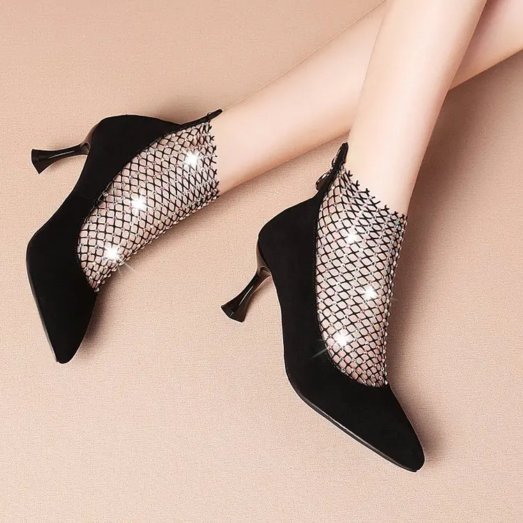 black dress ankle boots womens