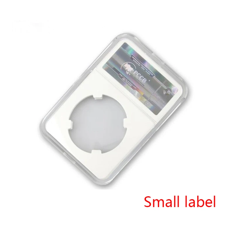 10 pieces Sizes 27mm-40mm Graded IDENTIFICATION COIN DISPLAY SLAB/slabs collecting case boxstorage PCCB White color Insert pad coin holder plastic coin holder
