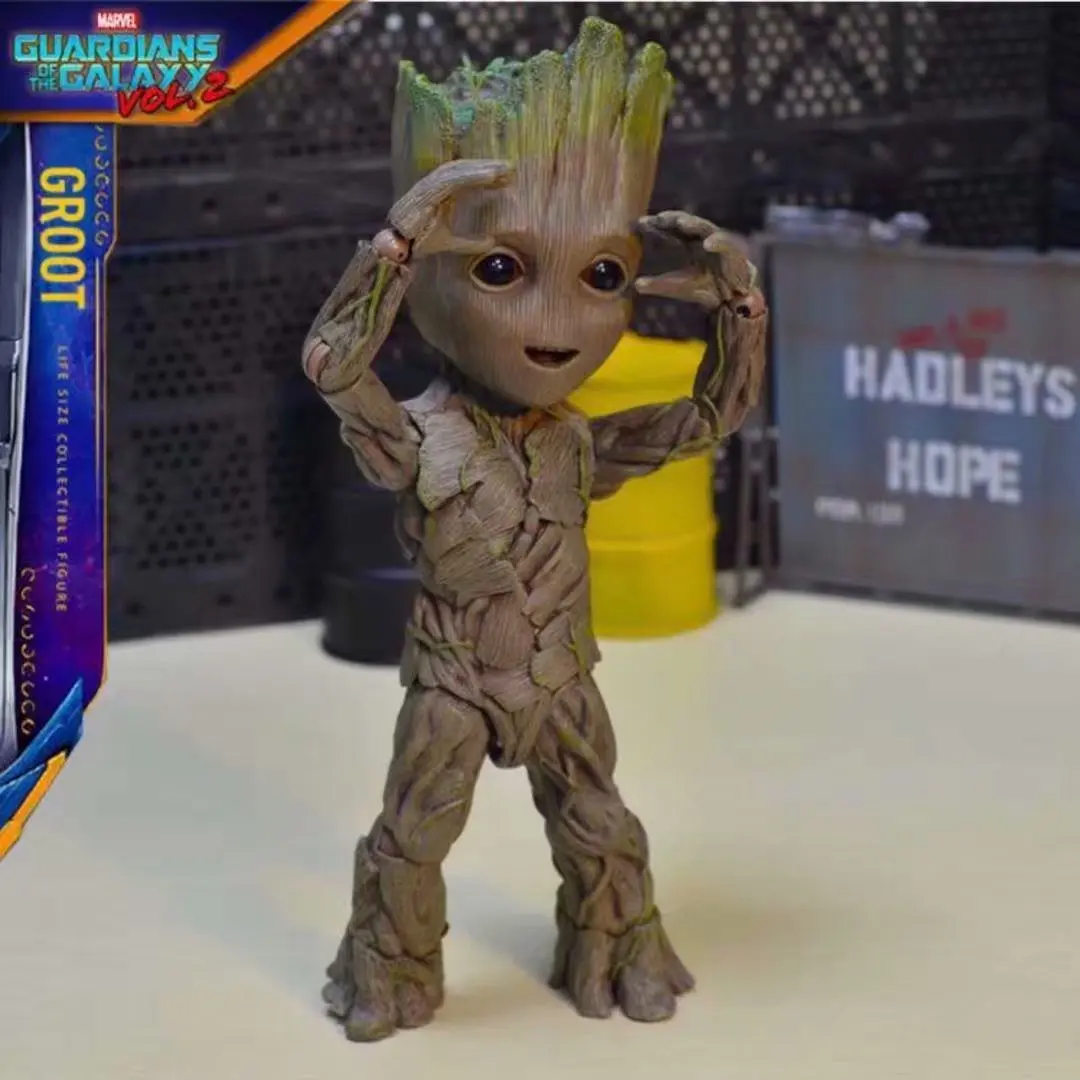 Аниме игрушка Galaxy Guard маленькое Дерево Модель HT1: 1 Грут мобильный в коробке