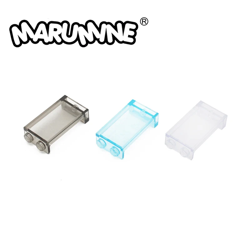 Marumine ladrillos MOC 80 Uds pared elemento 1X2X3 casas bloque ventana 2362 Panel de vidrio reúne las partículas Compatible juguete educativo