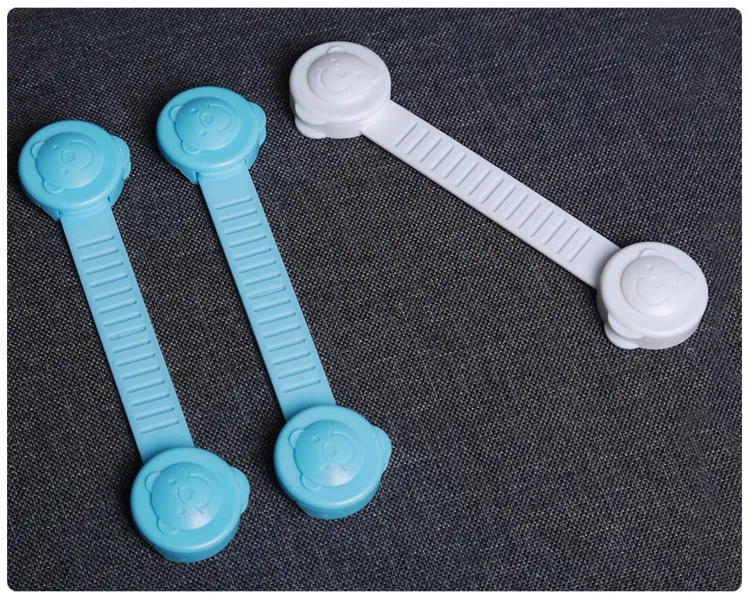 Cerraduras de seguridad para niños, 2 uds., para refrigeradores, puerta, protección segura contra bebés, bloqueo de Castillo, bloqueador de seguridad, candado