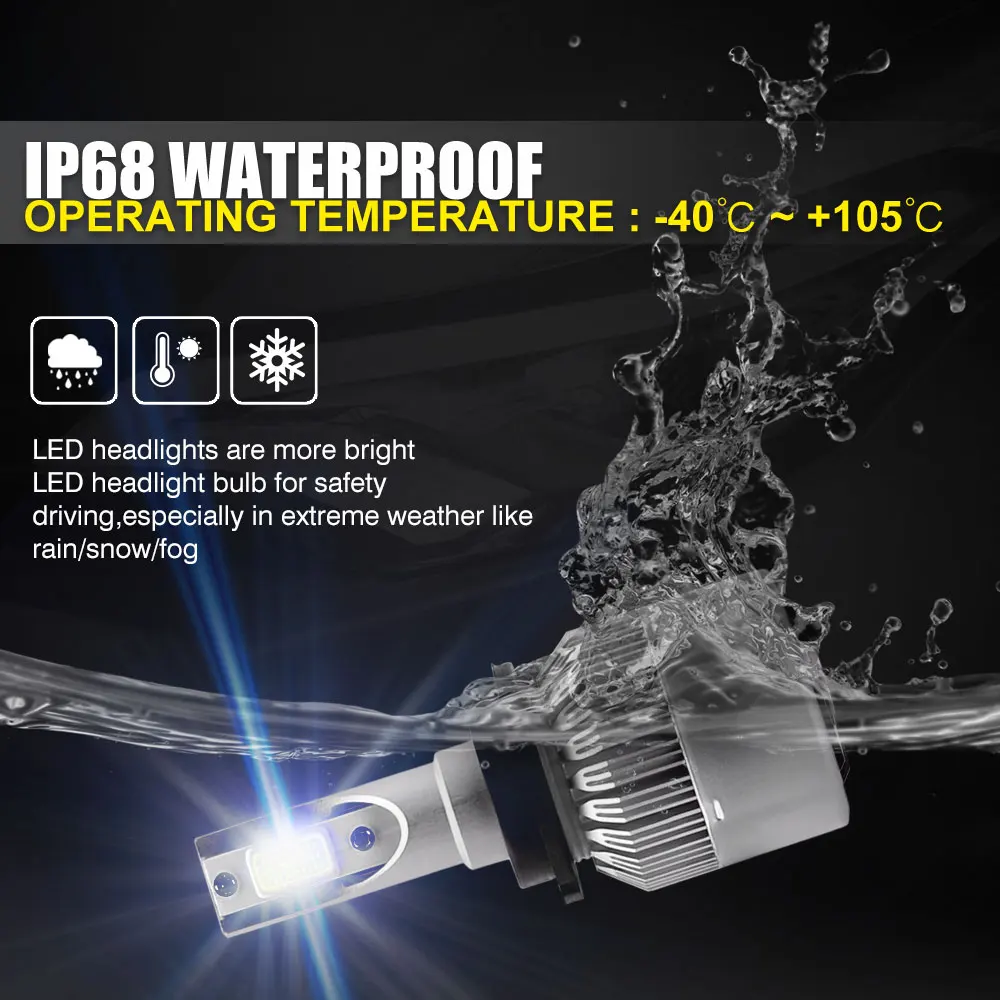 TXVSO8 D1S D2S D3S D4S LED Headlight Bulb 110W 6000K Super Bright Lights 11000LM LED Update Kit Car Light Luces Led Coche