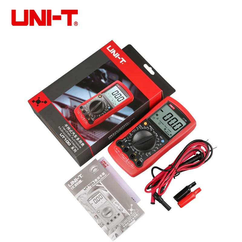 Uni-T UT105/UT107 цифровой мультиметр Рабочий цикл тестер esr метр Транзистор тестеры автоматический multimetro профессиональный автомобиль