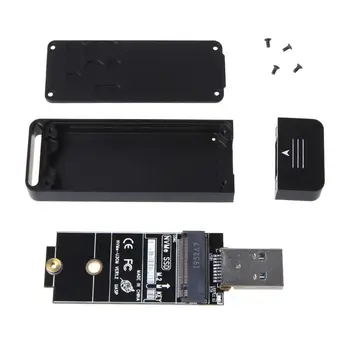 

M2 SSD Case NVMe NGFF M.2 SSD Enclosure USB3.1 Type-C Gen2 for In-tel 2230 2242 G92E