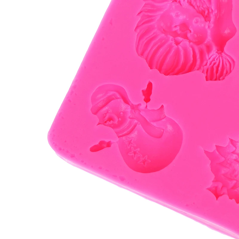 3D Санта Клаус Рождественская елка силиконовая форма для изготовления шоколадных конфет торт Декор
