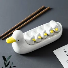 Кухонные принадлежности японская керамика посуда разрисованная вручную керамика утка палочка для еды полка креативная палочка для еды