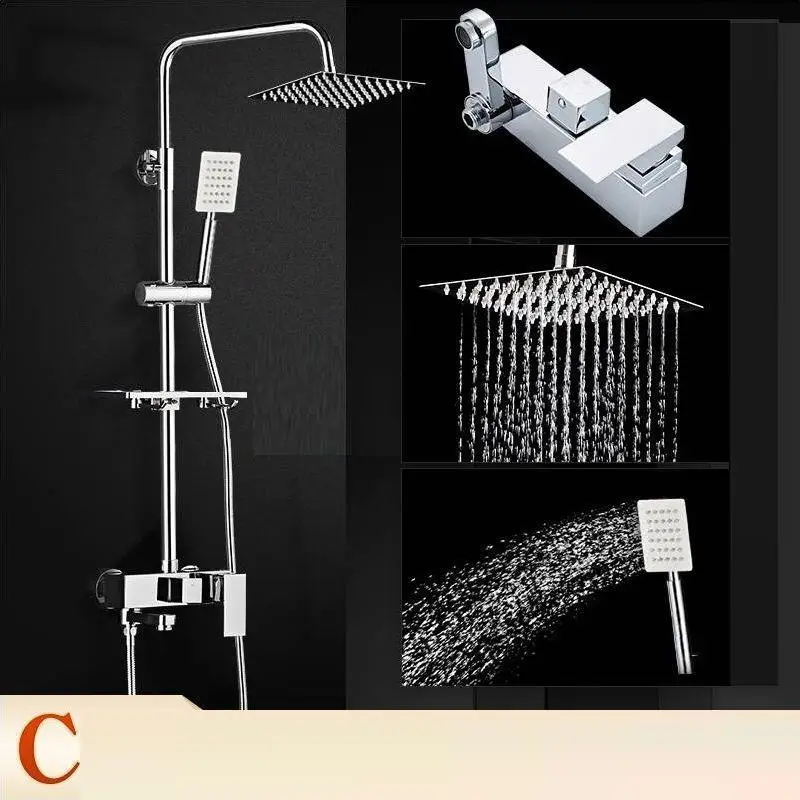 Дуще Conjunto, с милыми лисами, Douchette Duschsystem Columna Ducha Chuveiro Banheiro Панель Colonne De душ напора Eletrico Ванная комната душа
