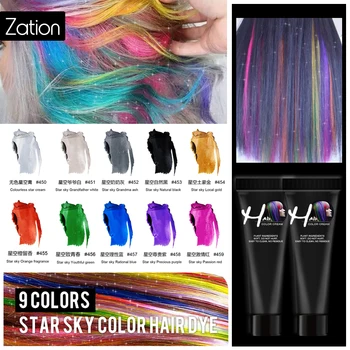 

9 Colors Unisex DIY Hair Color Wax Mud Dye Cream Temporary Hair Mud One-time Molding Paste Dye for Hair Colors Stye Silver Grey