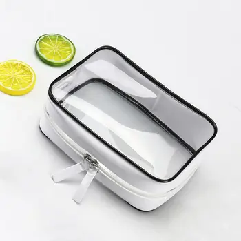 

Transparent Travel Cosmetic Bag Makeup Case Zipper Clear Make Up Bag Functional Organizer Storage Pouch Toiletry
