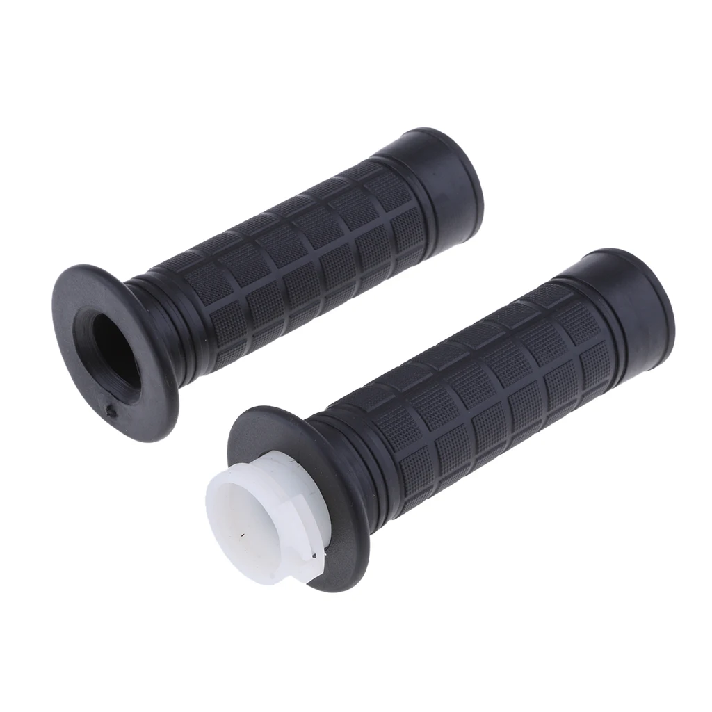 1 Pair Left Right Throttle Handle Grips 22mm 7/8'' Handlebar for ATV Quad Dirt Bike