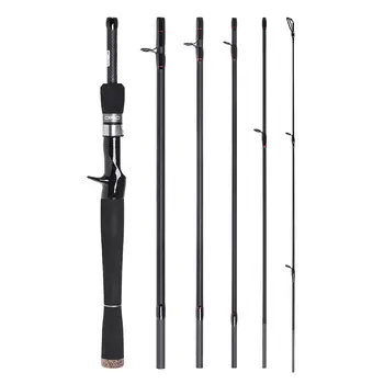 

Lixada 6 Sections 2.1m / 2.4m Fishing Rod Carbon Spinning Casting Fishing Rod Lure Fishing Rod Hand Pole Fishing Tackles