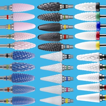 

Nail Drill Bits For Electric Pedicure Machine Milling Cutter For Manicure Ceramic Mill Drill Bit Mill For limas para Manicure